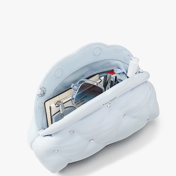 Kate Spade Shade Quilted Pearlized 3D Cloud Clutch Crossbody - Picture 8 of 10